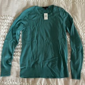Ann Taylor Pullover Sweater NWT - Teal - S